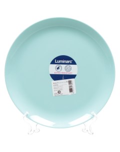 Тарелка обеденная стекло 25 см круглая Diwali Turquoise P2611 бирюзовая Luminarc