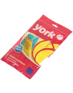 Перчатки хозяйственные резина L 092010 York