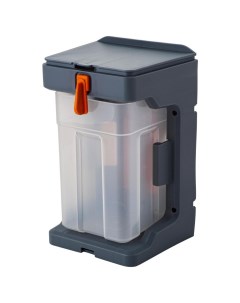 Ящик для метизов 11х12х19 см пластик Expert подвесной серо свинцовый оранжевый BR394710026 Blocker