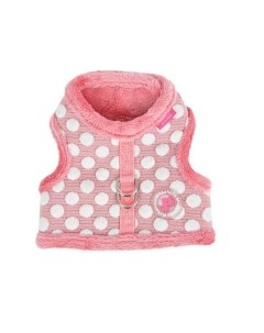 Шлейка жилетка для собак утеплённая Joceline розовая L Южная Корея Pinkaholic