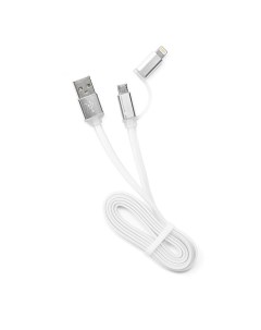 Кабель USB Micro USB Lightning 8 pin 1м белый CC mAPUSB2w1m Cablexpert
