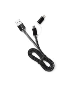Кабель USB Micro USB Lightning 8 pin 1м черный CC mAPUSB2bk1m Cablexpert