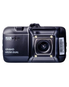 Видеорегистратор LR250 Dual 2 камеры 1920x1080 30 к с 130 3 640x360 G сенсор microSD microSDHC черны Lexand