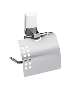 Держатель для туалетной бумаги Leine с крышкой металл пластик хром K 5025W Wasserkraft