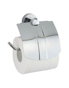 Держатель для туалетной бумаги Donau с крышкой металл пластик хром K 9425 Wasserkraft
