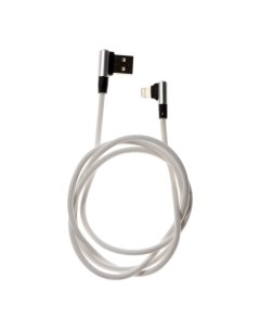 Кабель BMC 217 Lightning USB нейлоновая оплетка L образный 1 0 м серебристый Blast