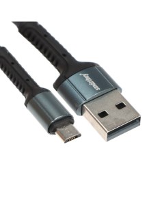 Кабель S01 microUSB USB 2 4 А 1 м зарядка передача данных белый Smartbuy