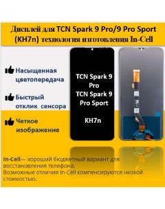 Дисплей для смартфона Tecno Spark 9 Pro 9 Pro Sport KH7n технология In Cell Telaks