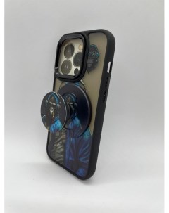 Чехол под Iphone 15 pro c магнитным попсокетом Обезьяна Boter