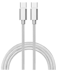 Дата кабель USB Type C 3 1 USB Type C 3 1 1 8 м серебрянный Atom