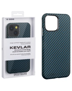 Чехол iPhone 15 Plus Kevlar Blue IS793916 K-doo