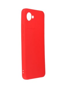 Чехол DF для Realme C30 Silicone Red rmCase 18 Df-group