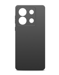 Чехол на Xiaomi POCO X6 силиконовый черный матовый Brozo