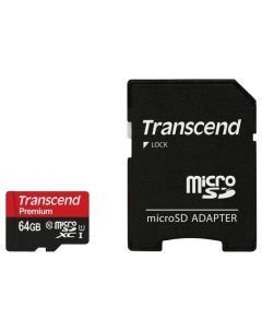 Карта памяти Micro SDXC 64Гб Premium TS64GUSDU1 Transcend