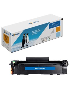 Картридж для лазерного принтера NT CE278AX черный G&g