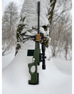 Игрушечное оружие Снайперская винтовка AWM AWP с гильзами зеленый Scwer toys