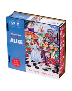 Деревянный пазл Алиса в стране чудес 100 дет Melograno puzzle