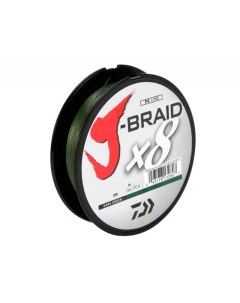 Шнур J Braid x8 150м Dark Green 0 13мм 8кг Daiwa