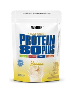 Многокомпонентный протеин Protein 80 Plus 500 г банан Weider