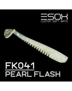 Силиконовая приманка Awanura 76 мм цвет fk041 Pearl Flash 7 шт Esox
