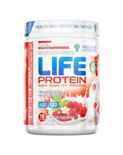 Протеин сывороточный и изолят Life Protein земляника 15 порций Tree of life