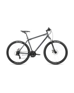 Велосипед Sporting 29 2 1 D 2023 года рама 19 черный темно серый Forward