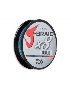 Шнур J Braid x8 150м Multicolor 0 13мм 8кг Daiwa