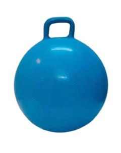 Мяч гимнастический с ручкой GB03 55 см синий с насосом Action club