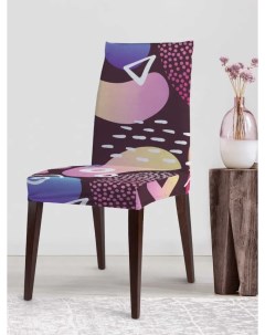 Dvcc_207094 Декоративный чехол на стул со спинкой велюровый Joyarty