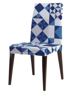 Декоративный чехол на стул со спинкой велюровый dvcc_14411 Joyarty