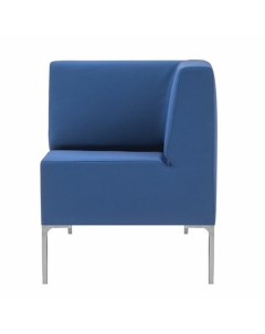 Кресло мягкое угловое Хост М 43 620х620х780 мм без подлокотников экокожа голубое Гартлекс