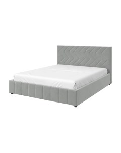 Кровать Нельсон ПМ 160х200 зигзаг Светло серый Вариант5 Bravo мебель
