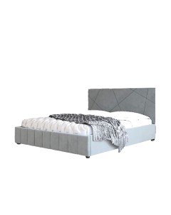 Кровать Нельсон абстракция 160х200 Светло серый Вар 5 Bravo мебель