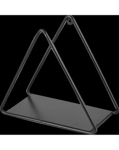 Полка настенная Треугольник 11x22 см металл черный Nobrand