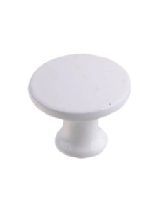 Ручка кнопка мебельная цвет белый Nobrand