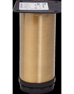 Ножка мебельная круглая 50х120 мм регулируемая сталь цвет бронза Nobrand