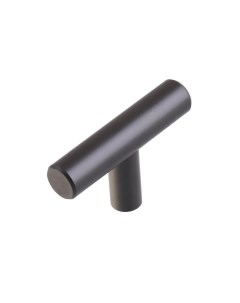 Ручка кнопка мебельная цилиндр цвет черный Nobrand