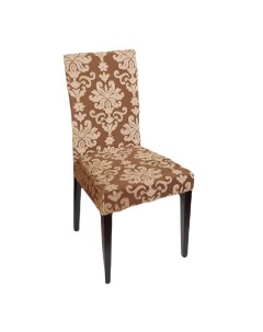 Чехол на стул трикотаж жаккард цвет бронза Marianna