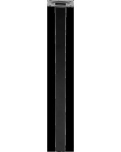 Ножка квадратная 400х25 мм сталь максимальная нагрузка 50 кг цвет черный Edson