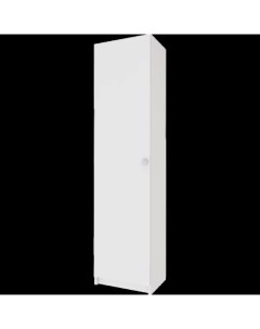 Шкаф распашной Турин Лайт с 1 дверью и 1 полкой 50x200 6x37 2 см ЛДСП цвет белый Nobrand