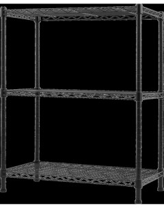 Стеллаж сетчатый 61x76 2x35 6 см Gastrorag нержавеющая сталь цвет чёрный нагрузка на полку Nobrand