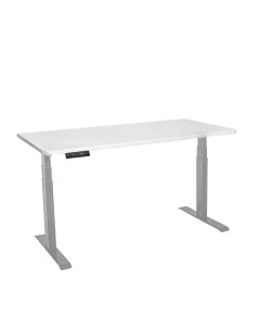 Эргономичный подъемный стол 34336 Белый 180x80x2 5 см серое подстолье 2A3 Luxalto