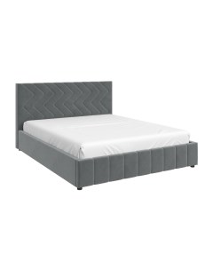 Кровать Нельсон ПМ 160х200 зигзаг серый Вариант2 Bravo мебель