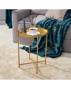 Столик кофейный Sheffilton 52x37 2 см цвет золото Nobrand