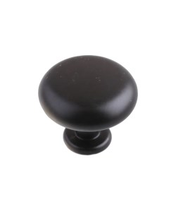 Ручка кнопка мебельная цвет черный Nobrand
