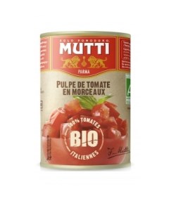 Томаты резаные кубиками в томатном соке БИО 400 г Mutti