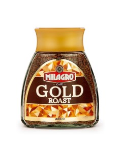 Кофе Gold натуральный растворимый 190 г Milagro