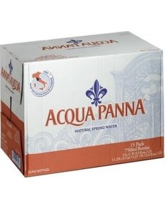 Вода минеральная столовая негазированная 0 75 л Acqua panna