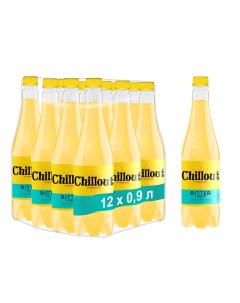 Напиток газированный Bitter Lemon тоник 12 шт по 0 9 л Chillout