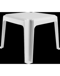 Столик для шезлонга квадратный 45x45 см белый Nobrand